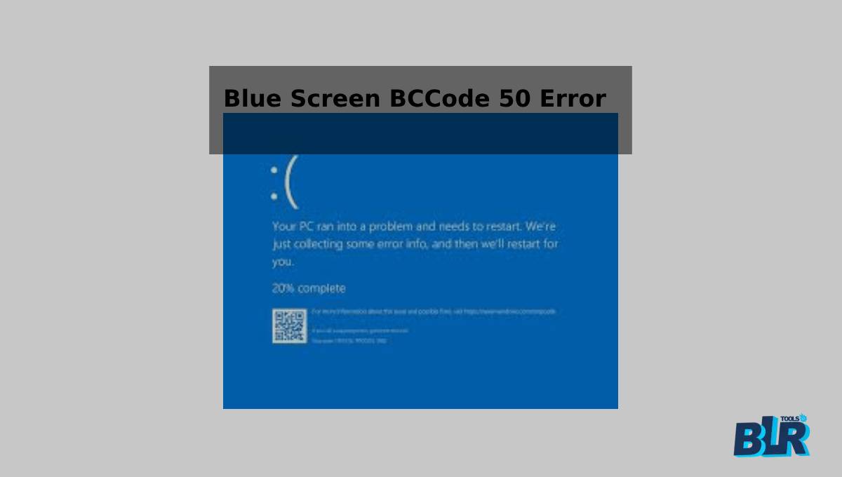 Blue Screen BCCode 50 Error