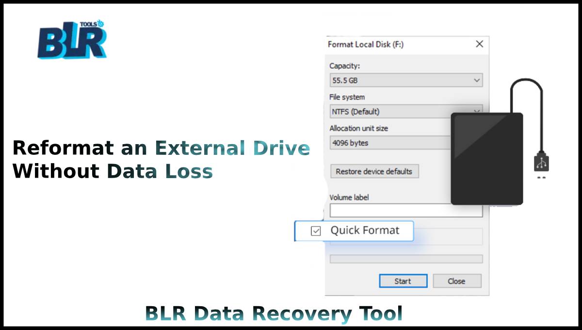 Reformat External Drive Without Data Loss