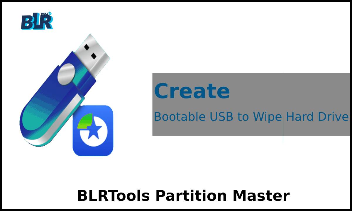 create bootable USB to wipe hard drive